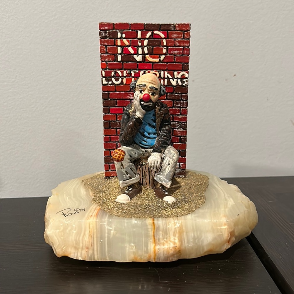 Ron Lee Clown “No Loitering” signed from 1984